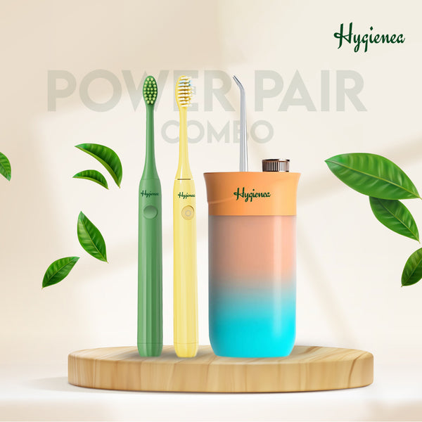 Power Pair Combo - 2 Sonique Adult Electric Toothbrush + 1 FlossWave Water Flosser