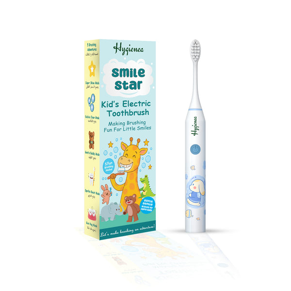 Smile Star Kids Electric Tooth Brush – Aqua Puppy