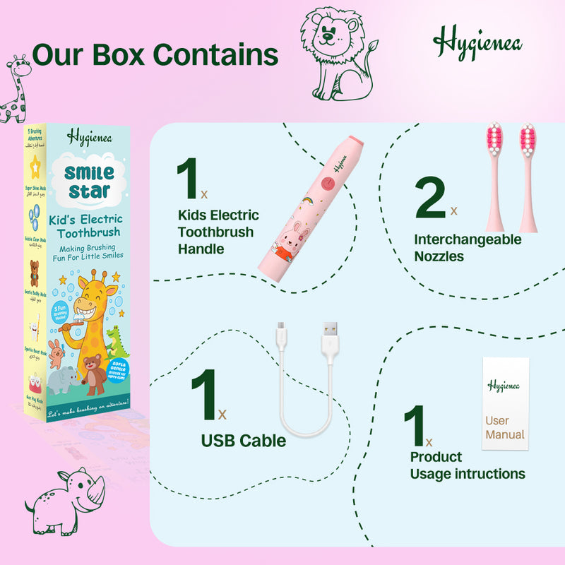 Smile Star Kids Electric Tooth Brush – Astro Bunny